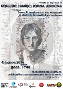 plakat john lennon koncert DO DRUKU